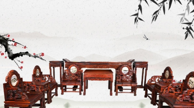 簡約新中式家具裝修，中式紅木家具具有獨(dú)特的藝術(shù)氣息