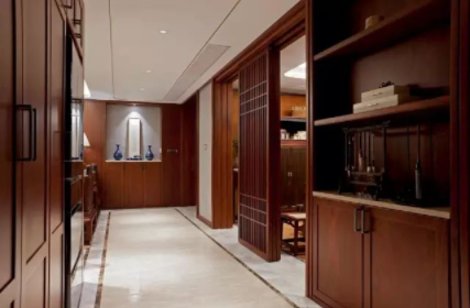 中式家居效果圖：中式木門(mén)讓你家時(shí)尚感滿分