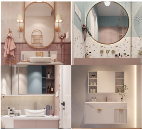 昆明家裝效果，你的浴室柜是怎么搭配的？