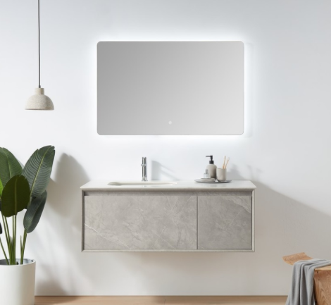 北歐北歐風(fēng)格介紹：北歐輕奢極簡風(fēng)浴室柜，可定制