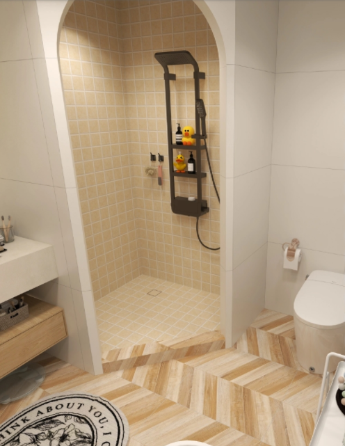 浴室裝修設(shè)計(jì)，領(lǐng)略磚砌淋浴房的美！