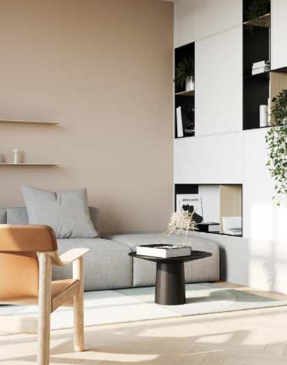 室內(nèi)裝飾設(shè)計(jì)風(fēng)格：舒適的簡約住宅，配以泥土色調(diào)的室內(nèi)裝飾