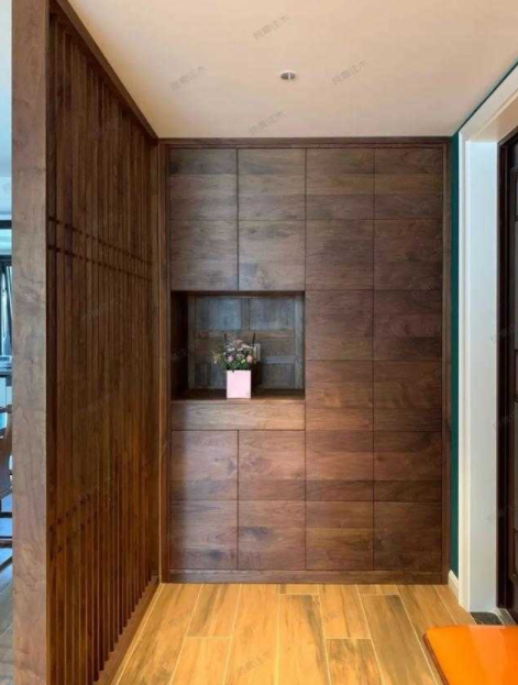 鄭州小戶型中式裝修，直入式戶型如何設計玄關？