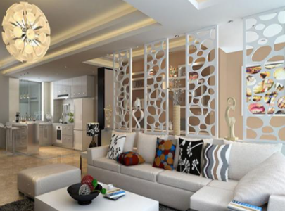 屏風(fēng)隔斷效果圖：客廳屏風(fēng)隔斷有何風(fēng)水講究？客廳屏風(fēng)隔斷風(fēng)水