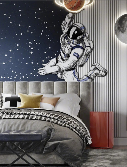 創(chuàng)意家具設(shè)計品牌：輕奢系列兒童房樣板房臥室家具設(shè)計