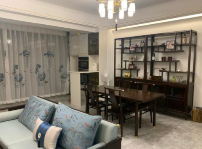 家具裝修效果圖：裝修現(xiàn)代中式風(fēng)格，實木家具簡單上檔次，全屋溫文爾雅又耐看