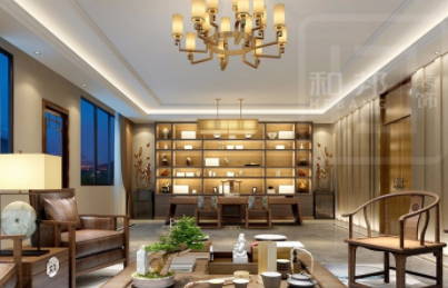 現(xiàn)代別墅設(shè)計(jì)裝修：新中式別墅設(shè)計(jì)怎么搭配窗簾色彩？