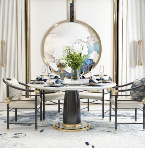 中式新古典家具：優(yōu)雅有格調(diào)的新中式風(fēng)格餐廳，是家具界不朽的時(shí)尚