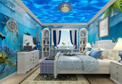 兒童房間設(shè)計(jì)：這個(gè)海洋兒童房什么水平？國外兒童房有什么可取之處？