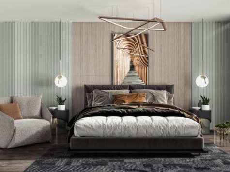 臥室裝修風(fēng)水圖，臥室裝修如何搭配衣柜門顏色