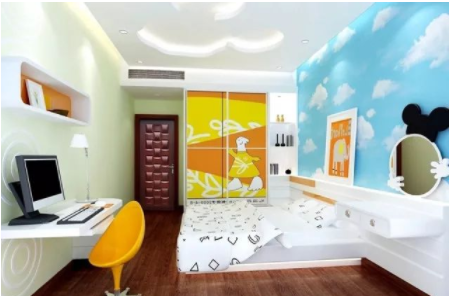兒童房間裝修效果圖：如何解決兒童房裝修后甲醛及裝修污染？