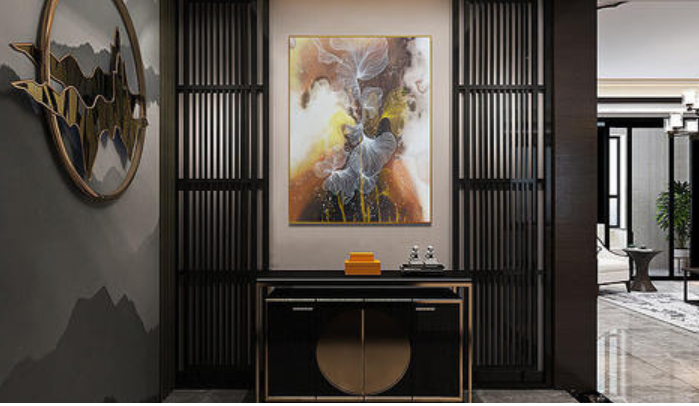 【家裝簡約新中式裝修】新中式客廳地面拼花如何設(shè)計(jì)？