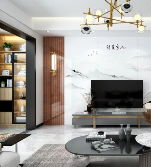 家庭室內(nèi)裝修風(fēng)格：家居室內(nèi)背景墻裝修必選，新款石材格柵效果圖