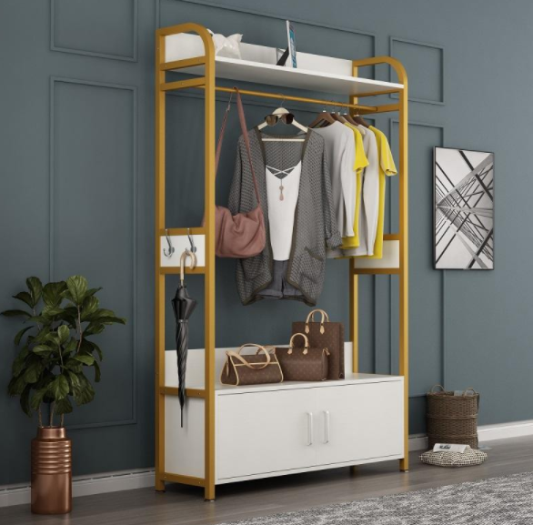 玄關(guān)處掛衣架好嗎，玄關(guān)處放晾衣架的效果